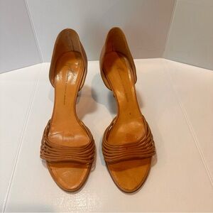 Giuseppe Zanotti Design Tan Heels Size US 9.5 IT 39 1/2 3” heel